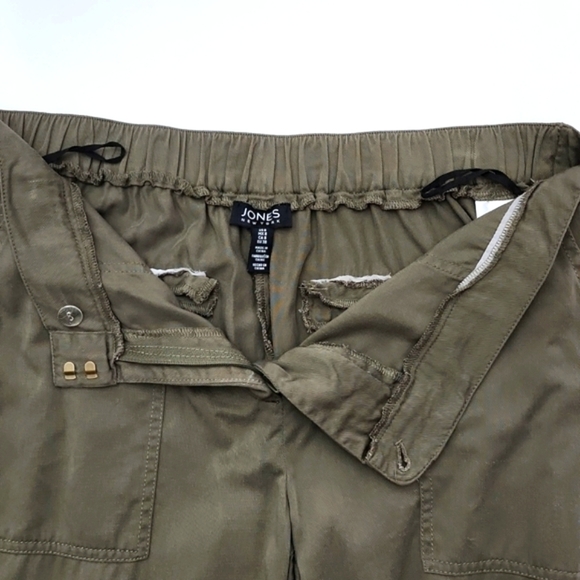 ⭐️3/ $30⭐️ Jones New York Army Green Soft Cotton Lightweight Cargo Pants Sz 8 - Picture 4 of 15